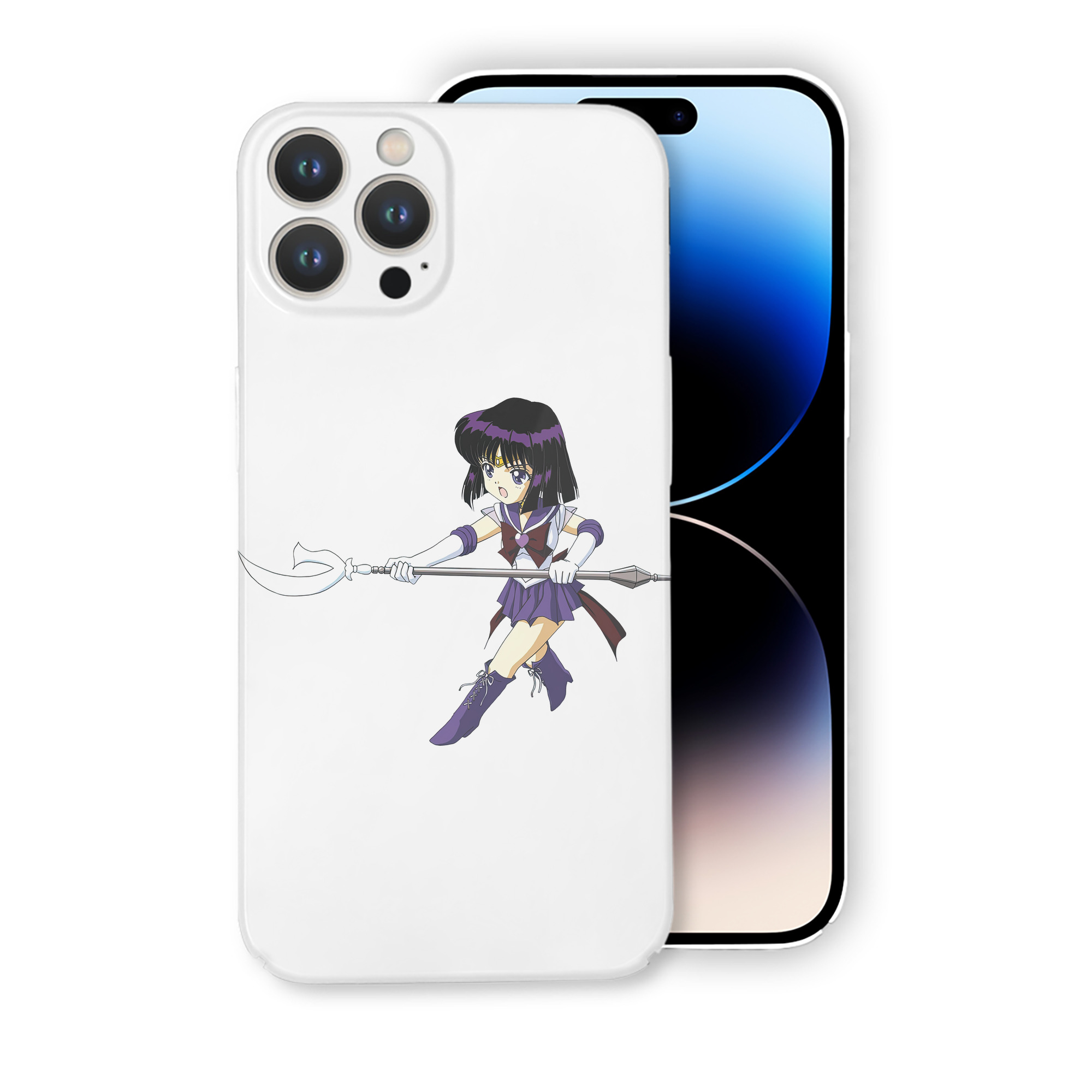 （画像用） 美少女戦士セーラームーン 土萠ほたる Sailor Moon Tomoe Hotaru （セーラーサターン；Sailor Saturn） 【iPhone 14シリーズ対応】ハードケース